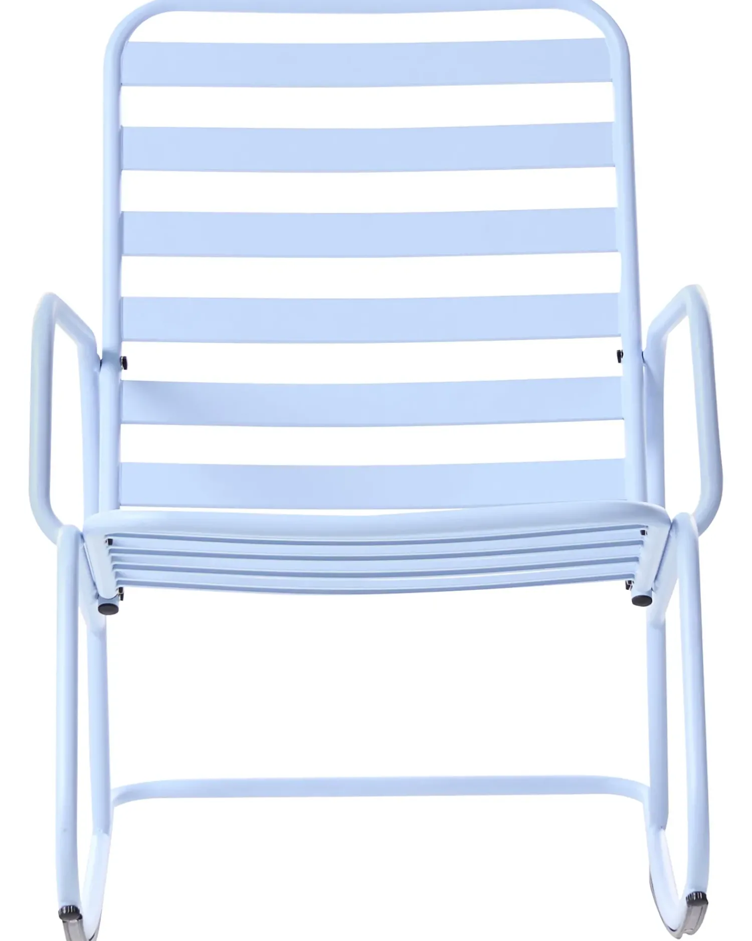 Online Beliani Sedia a dondolo da giardino TURI Metallo Azzurro Blu