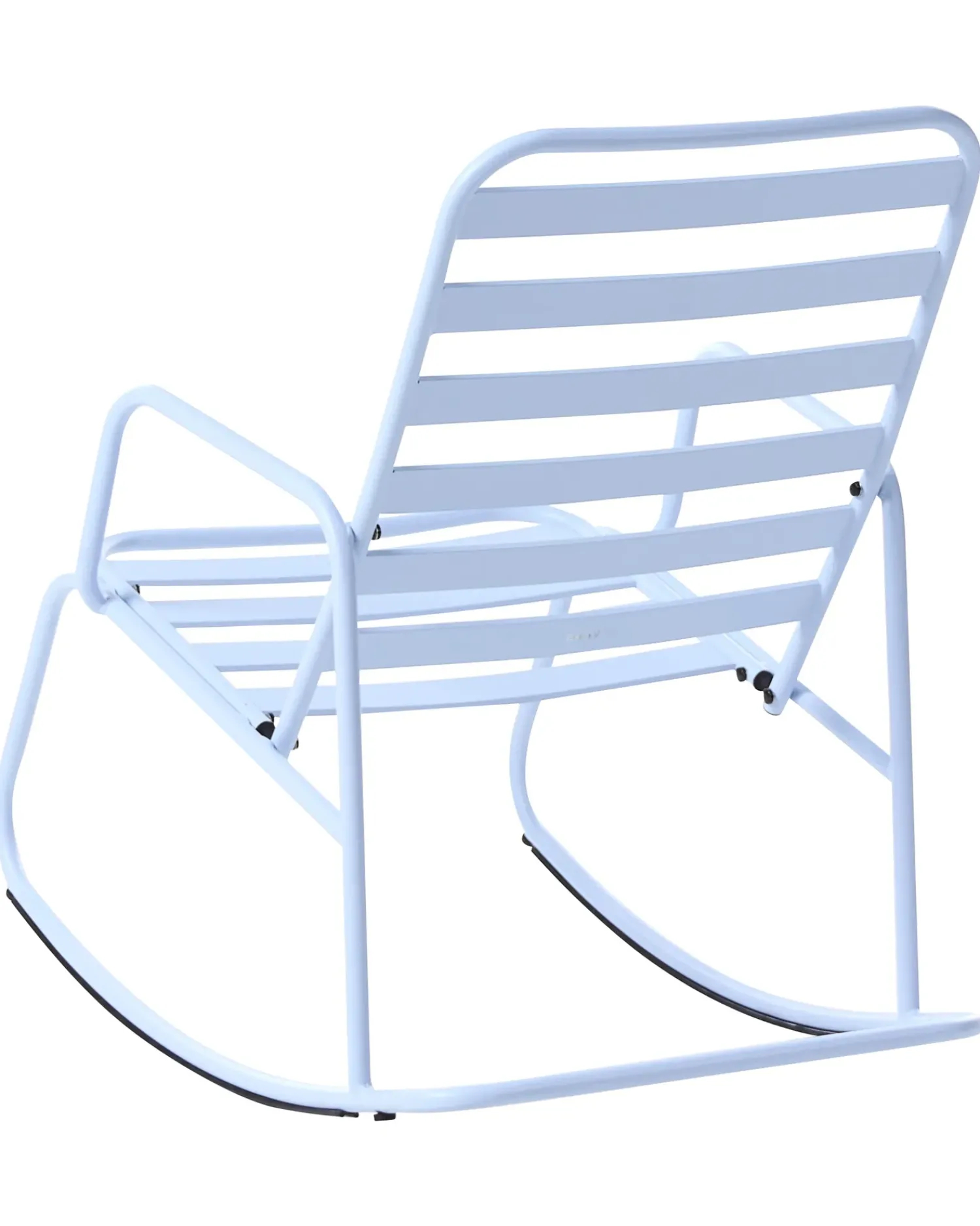 Online Beliani Sedia a dondolo da giardino TURI Metallo Azzurro Blu