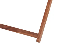 Online Beliani Sedia a sdraio pieghevole ANZIO Legno d'acacia Marrone scuro Beige Marrone