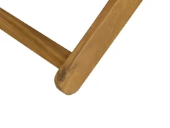 Discount Beliani Sedia a sdraio pieghevole ANZIO Legno d'acacia Nero Marrone Nero