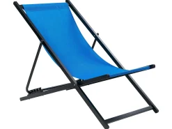 Sale Beliani Sedia a sdraio pieghevole LOCRI II Metallo Blu Blu Nero