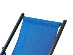 Sale Beliani Sedia a sdraio pieghevole LOCRI II Metallo Blu Blu Nero