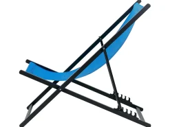 Sale Beliani Sedia a sdraio pieghevole LOCRI II Metallo Blu Blu Nero