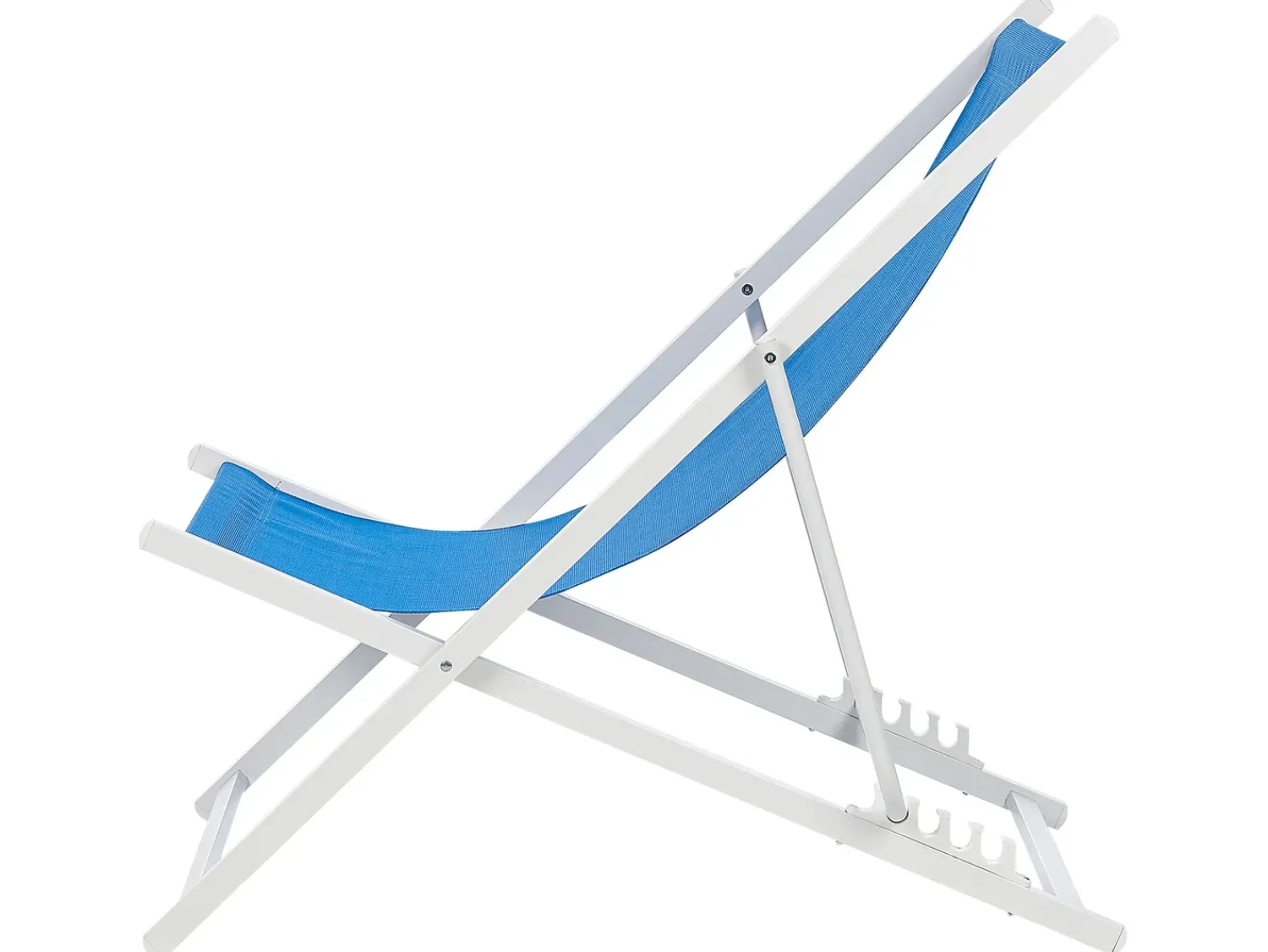 Sale Beliani Sedia a sdraio pieghevole LOCRI II Metallo Blu Bianco Blu