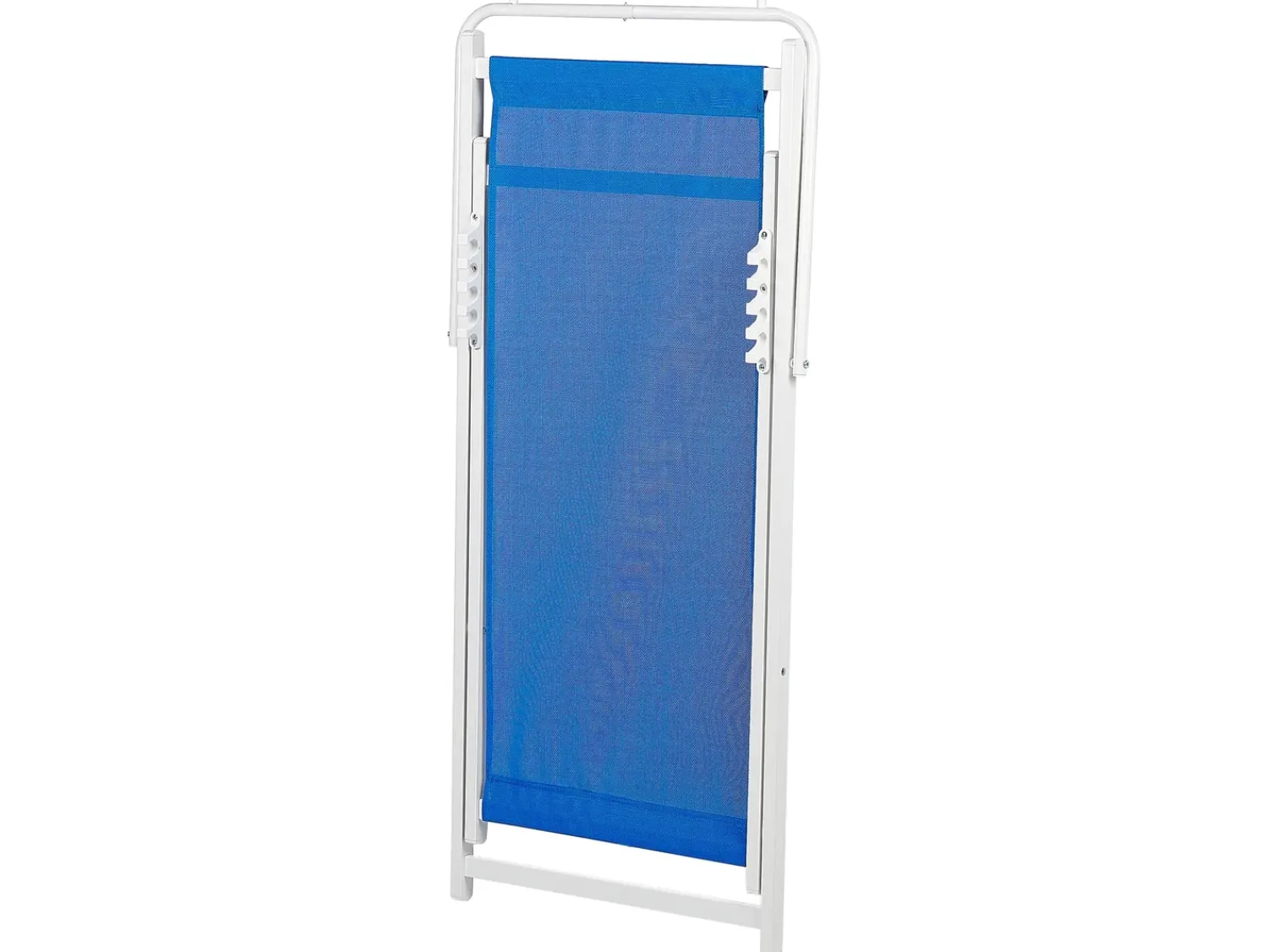 Sale Beliani Sedia a sdraio pieghevole LOCRI II Metallo Blu Bianco Blu