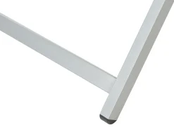 Outlet Beliani Sedia a sdraio pieghevole LOCRI II Metallo Grigio chiaro Bianco Grigio