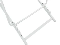 Clearance Beliani Sedia a sdraio pieghevole LOCRI II Metallo Grigio Bianco Grigio