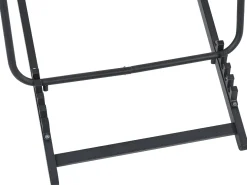 Outlet Beliani Sedia a sdraio pieghevole LOCRI II Metallo Beige chiaro Beige Nero