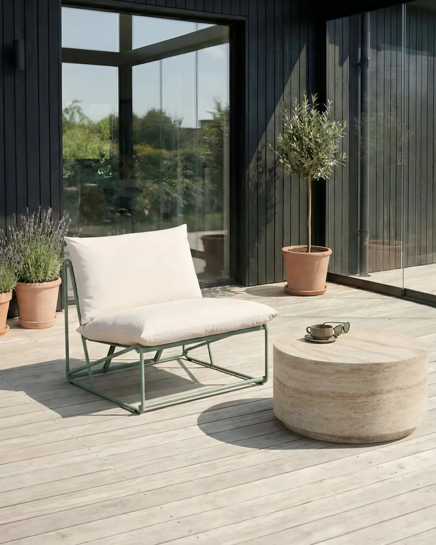 Discount Beliani PICO Metallo Verde Beige Verde