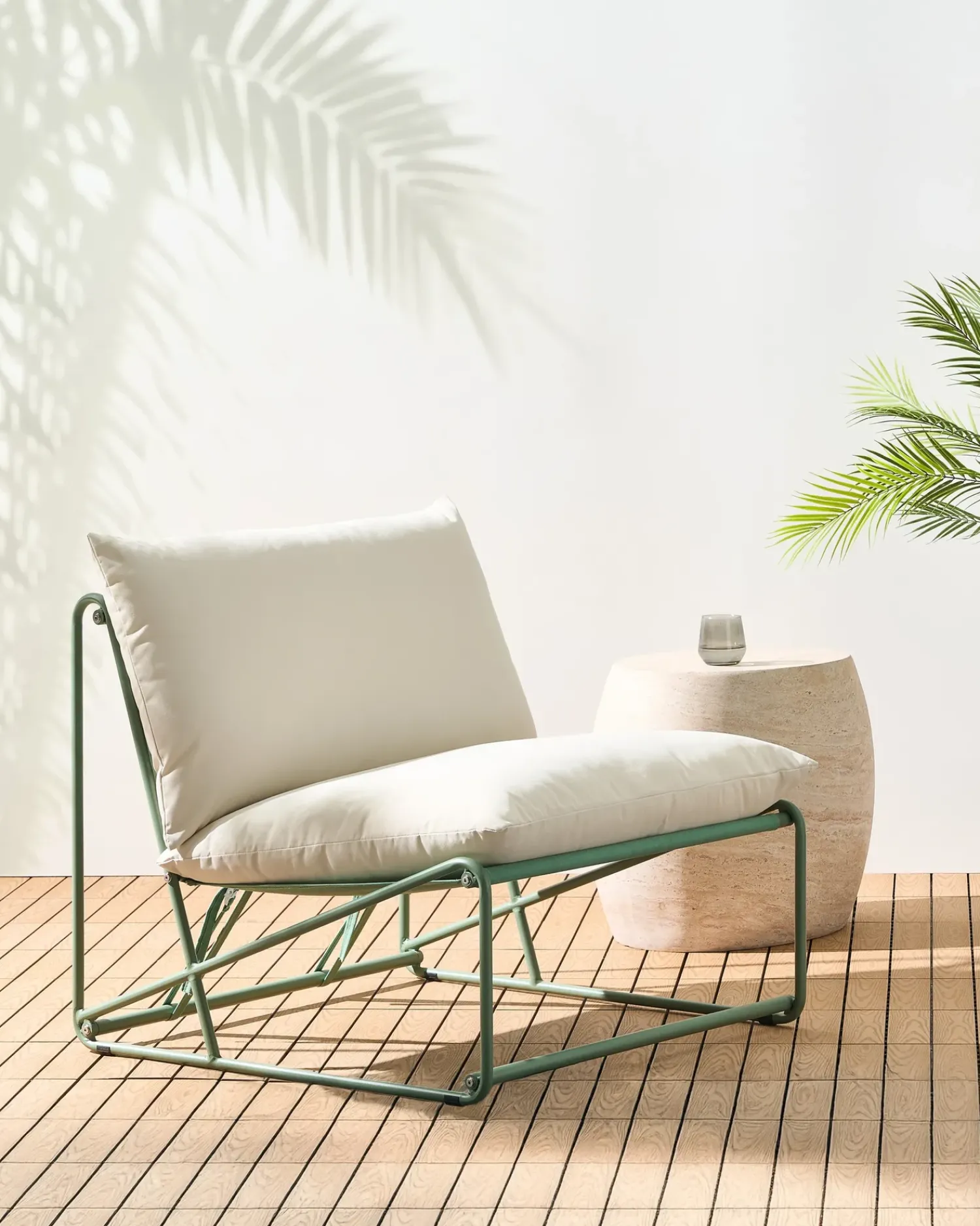 Discount Beliani PICO Metallo Verde Beige Verde