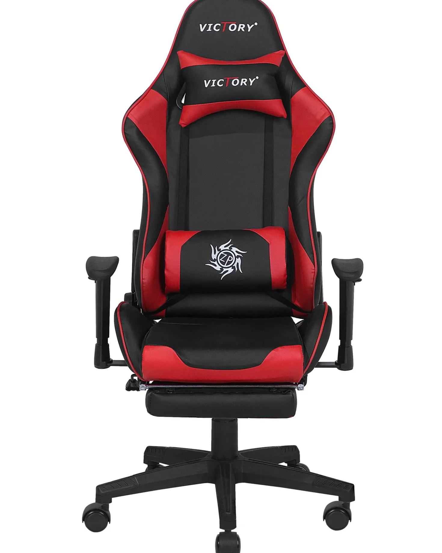 Sedia da gaming VICTORY Pelle sintetica Rosso