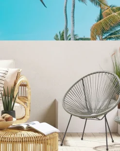 New Beliani ACAPULCO II Rattan sintetico (PE) Grigio scuro Grigio Nero