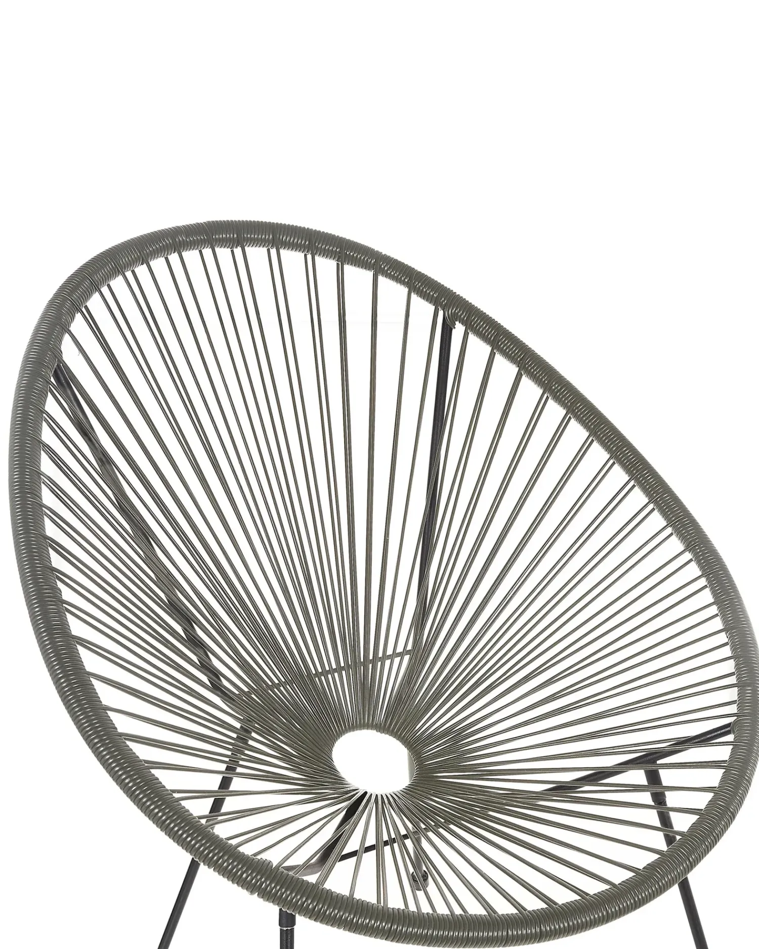 New Beliani ACAPULCO II Rattan sintetico (PE) Grigio scuro Grigio Nero