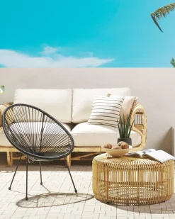 Best Beliani ACAPULCO II Rattan sintetico (PE) Nero