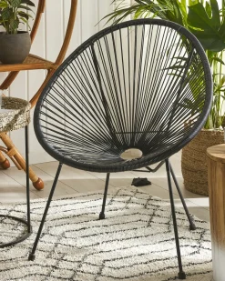 Best Beliani ACAPULCO II Rattan sintetico (PE) Nero