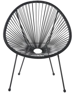 Best Beliani ACAPULCO II Rattan sintetico (PE) Nero