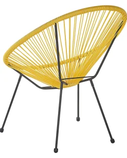 Hot Beliani ACAPULCO II Rattan sintetico (PE) Giallo Giallo Nero