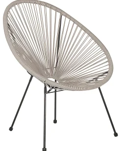 Sale Beliani ACAPULCO II Rattan sintetico (PE) Grigio chiaro Grigio Nero