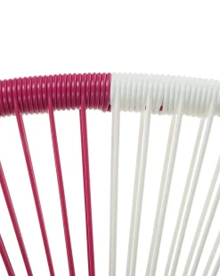 Outlet Beliani ACAPULCO Rattan sintetico (PE) Fucsia Beige Bianco Rosa Multicolore