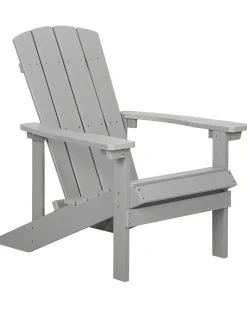 Discount Beliani Sedia da giardino ADIRONDACK chiaro Grigio