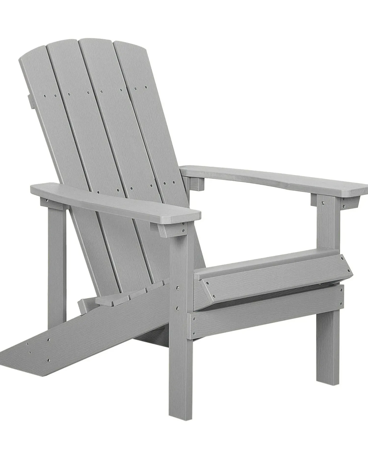 Discount Beliani Sedia da giardino ADIRONDACK chiaro Grigio