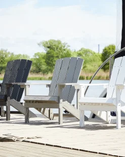 Discount Beliani Sedia da giardino ADIRONDACK chiaro Grigio