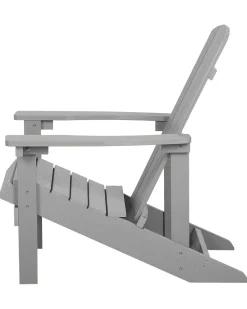 Discount Beliani Sedia da giardino ADIRONDACK chiaro Grigio