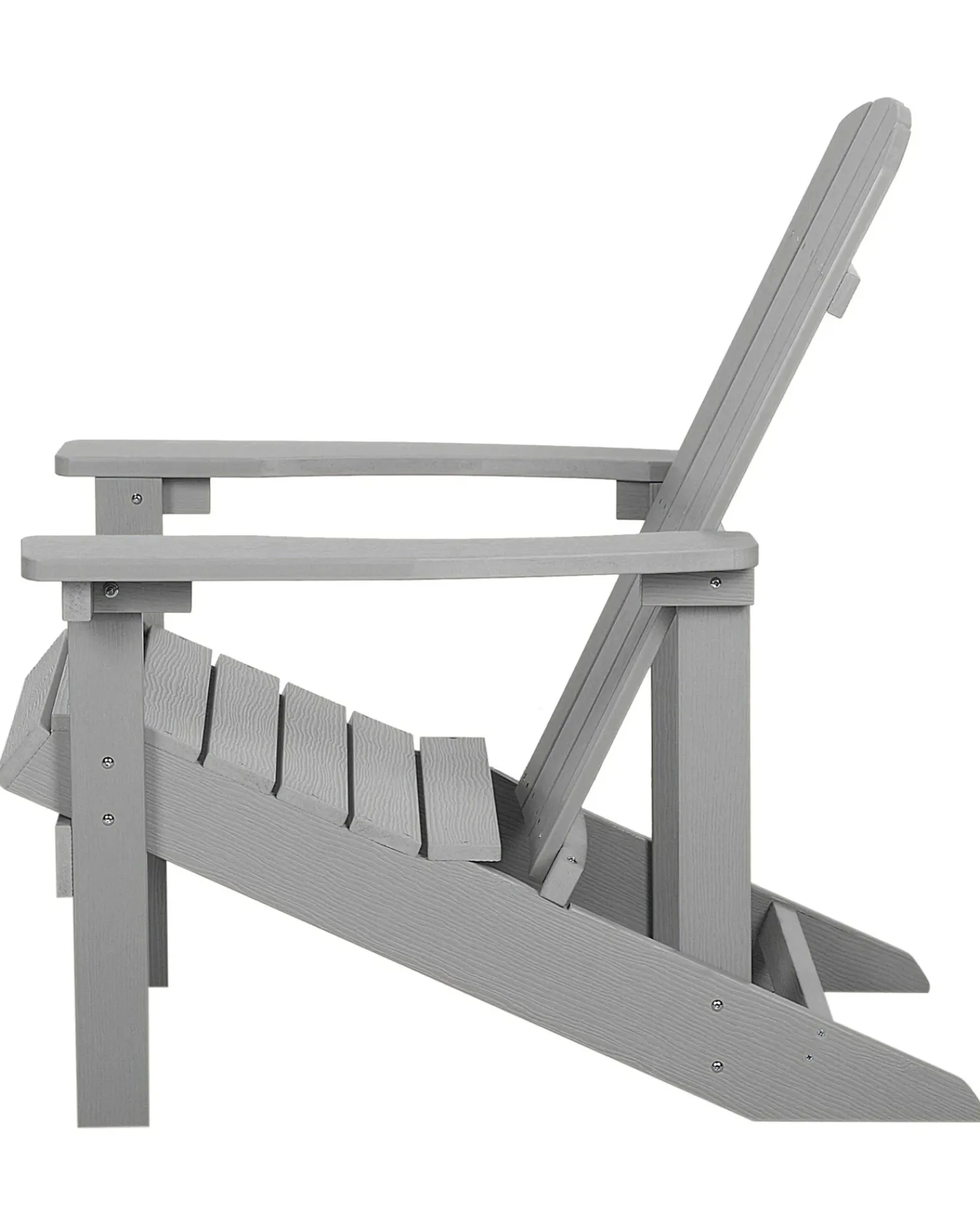 Discount Beliani Sedia da giardino ADIRONDACK chiaro Grigio