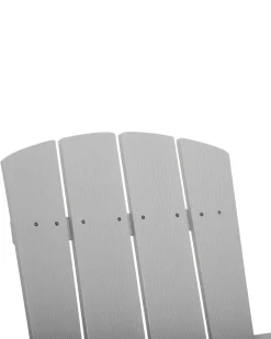 Discount Beliani Sedia da giardino ADIRONDACK chiaro Grigio