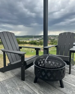 Discount Beliani ADIRONDACK scuro Grigio