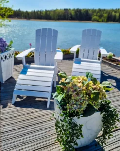 Beliani ADIRONDACK con poggiapiedi Bianco