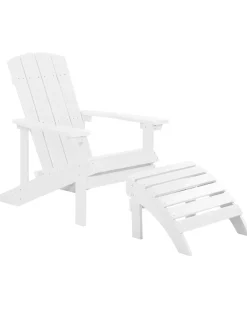 Beliani ADIRONDACK con poggiapiedi Bianco