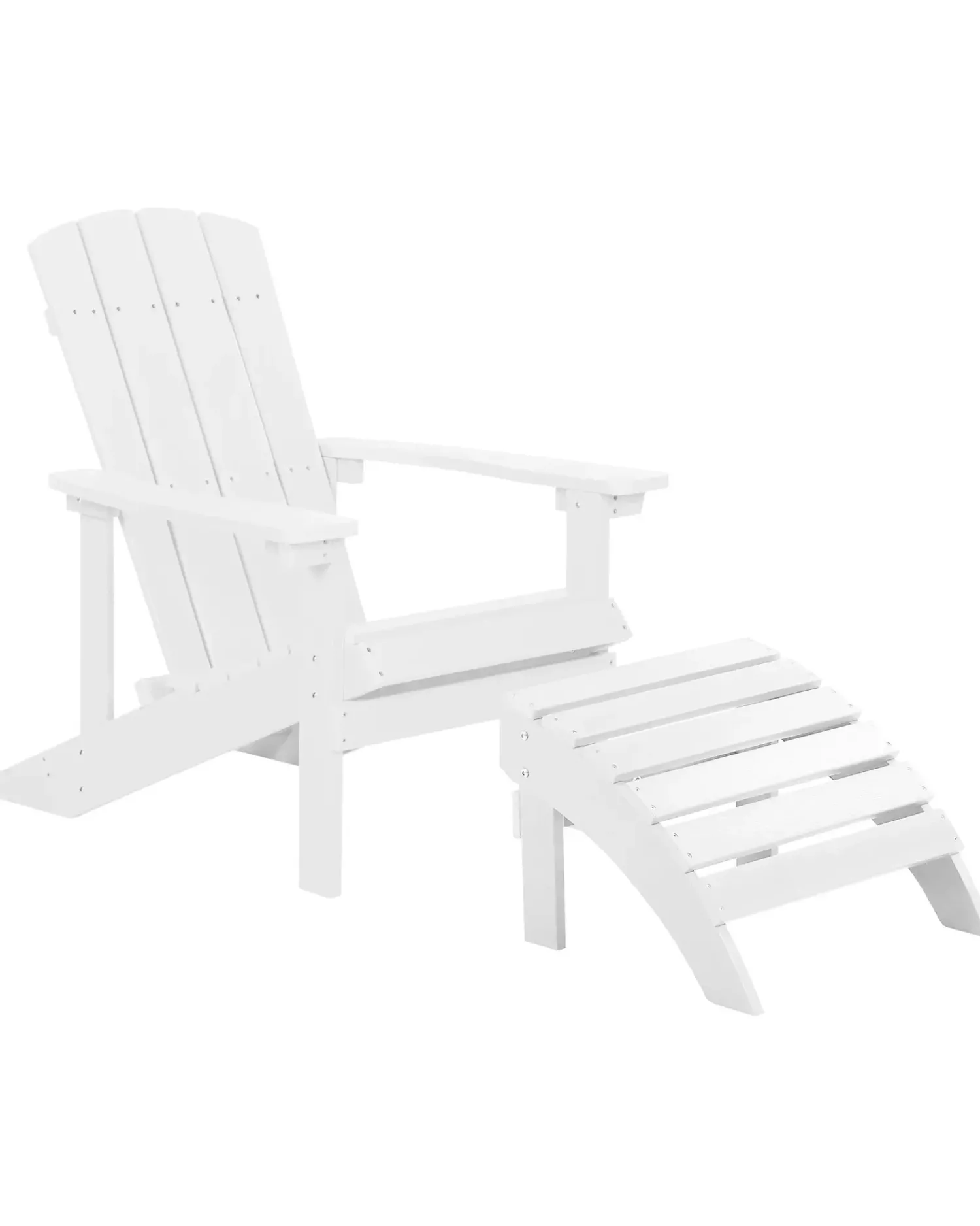 Beliani ADIRONDACK con poggiapiedi Bianco