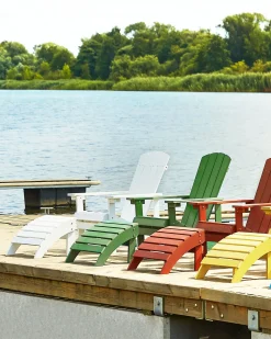 Beliani ADIRONDACK con poggiapiedi Bianco