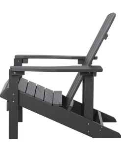 Outlet Beliani ADIRONDACK con poggiapiedi scuro Grigio