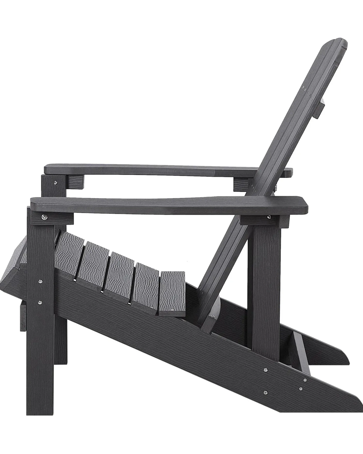Outlet Beliani ADIRONDACK con poggiapiedi scuro Grigio