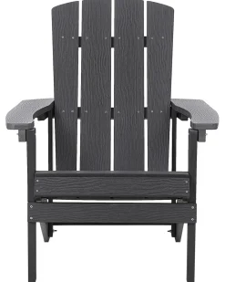 Outlet Beliani ADIRONDACK con poggiapiedi scuro Grigio