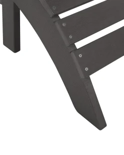Outlet Beliani ADIRONDACK con poggiapiedi scuro Grigio