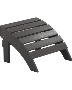 Outlet Beliani ADIRONDACK con poggiapiedi scuro Grigio