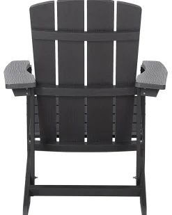 Outlet Beliani ADIRONDACK con poggiapiedi scuro Grigio