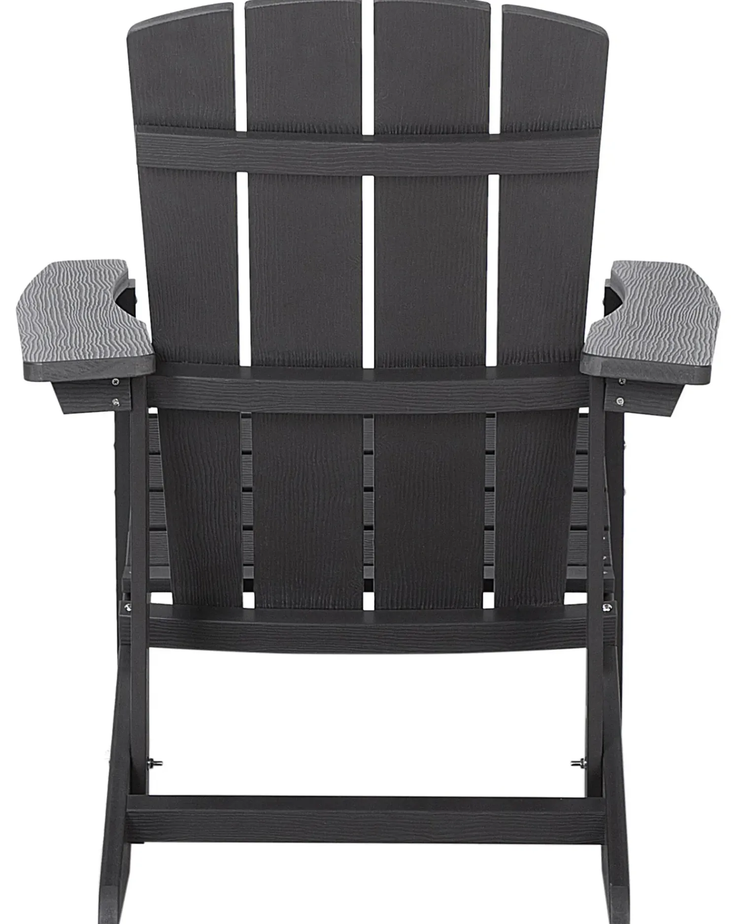 Outlet Beliani ADIRONDACK con poggiapiedi scuro Grigio