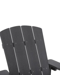 Outlet Beliani ADIRONDACK con poggiapiedi scuro Grigio