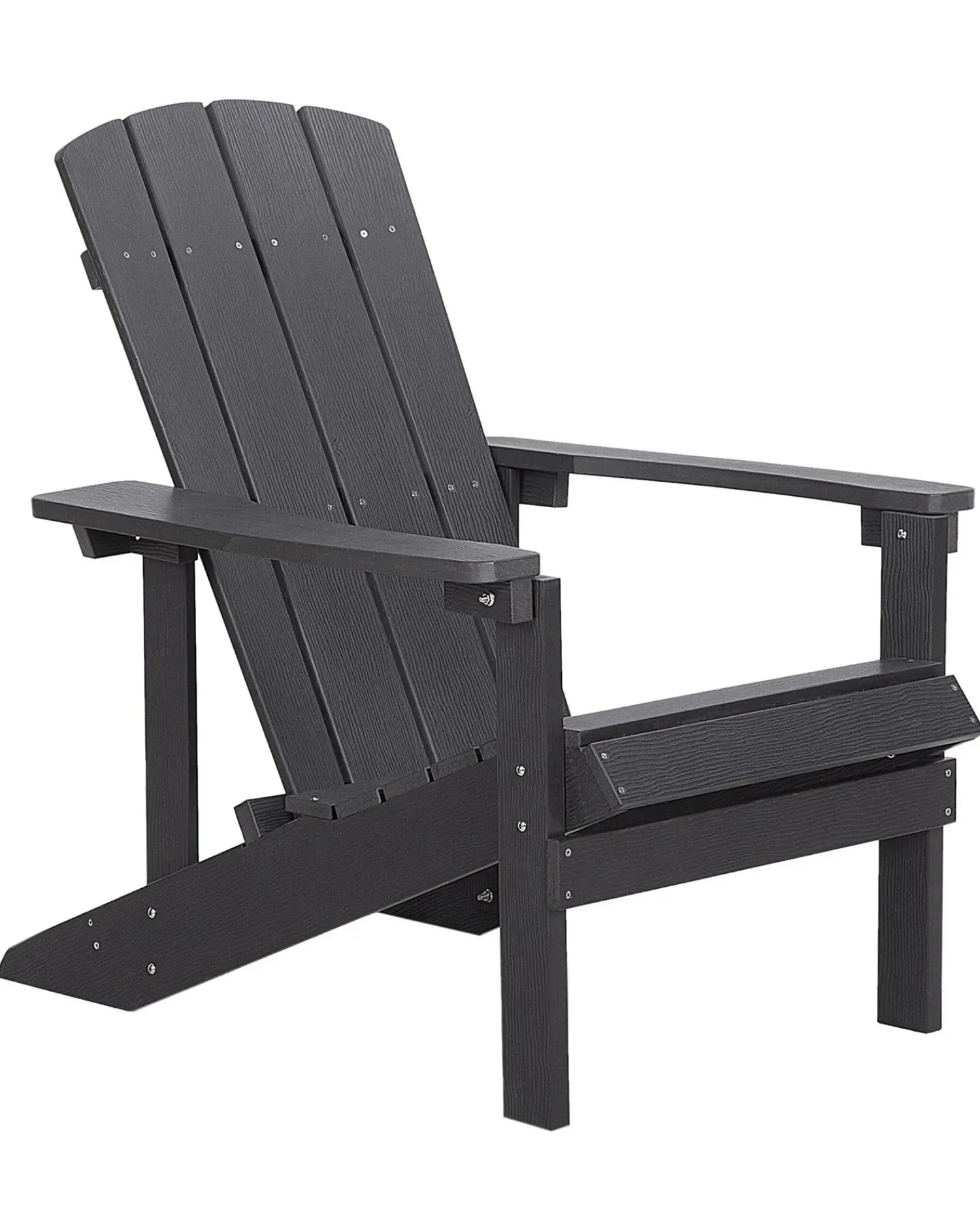 Outlet Beliani ADIRONDACK con poggiapiedi scuro Grigio