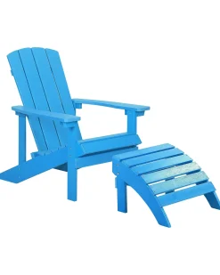 Online Beliani ADIRONDACK con poggiapiedi Blu