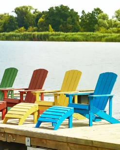 Online Beliani ADIRONDACK con poggiapiedi Blu