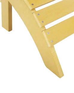 Clearance Beliani ADIRONDACK con poggiapiedi Giallo