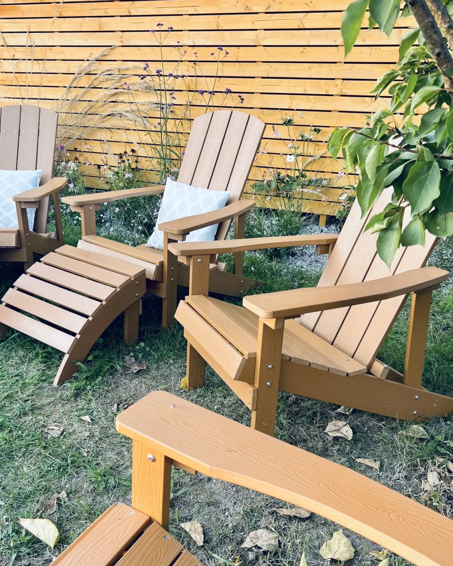 Clearance Beliani ADIRONDACK con poggiapiedi Marrone