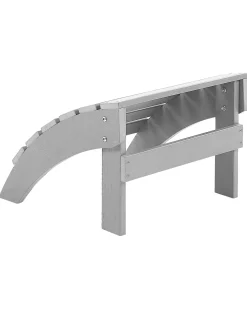 Online Beliani Sedia da giardino ADIRONDACK con poggiapiedi chiaro Grigio