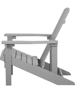 Online Beliani Sedia da giardino ADIRONDACK con poggiapiedi chiaro Grigio