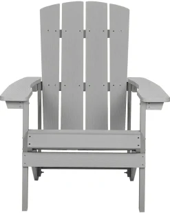Online Beliani Sedia da giardino ADIRONDACK con poggiapiedi chiaro Grigio
